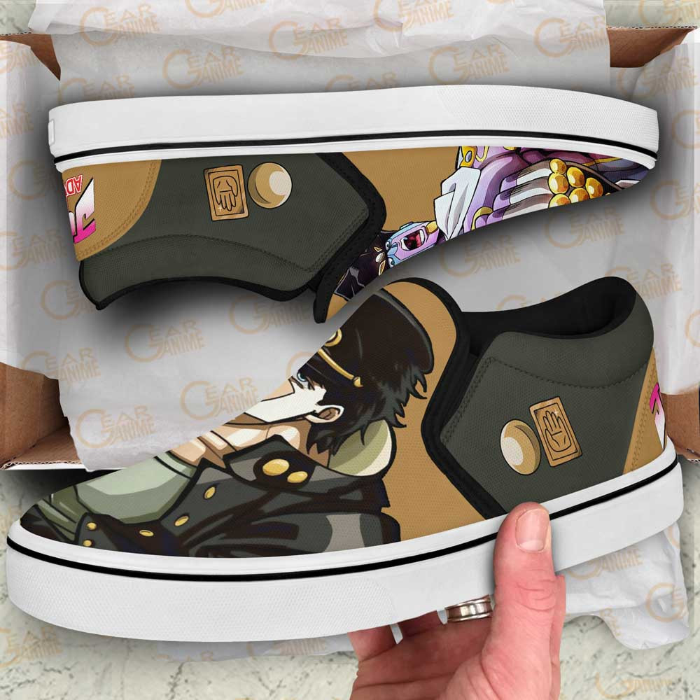 Jotaro Kujo JoJo's Bizarre Adventure Slip-On Shoes - Image 2