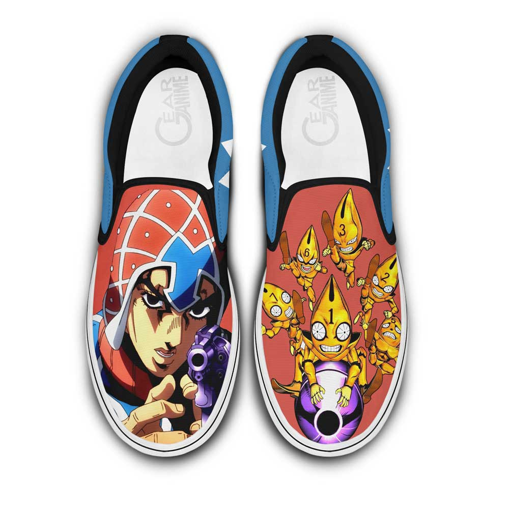 Guido Mista JoJo's Bizarre Adventure Slip-On Shoes