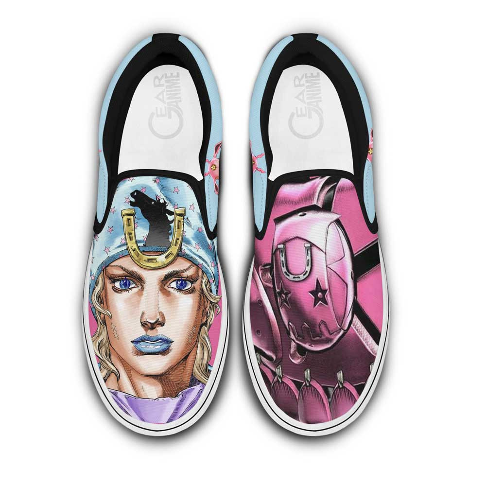 Johnny Joestar JoJo's Bizarre Adventure Slip-On Shoes