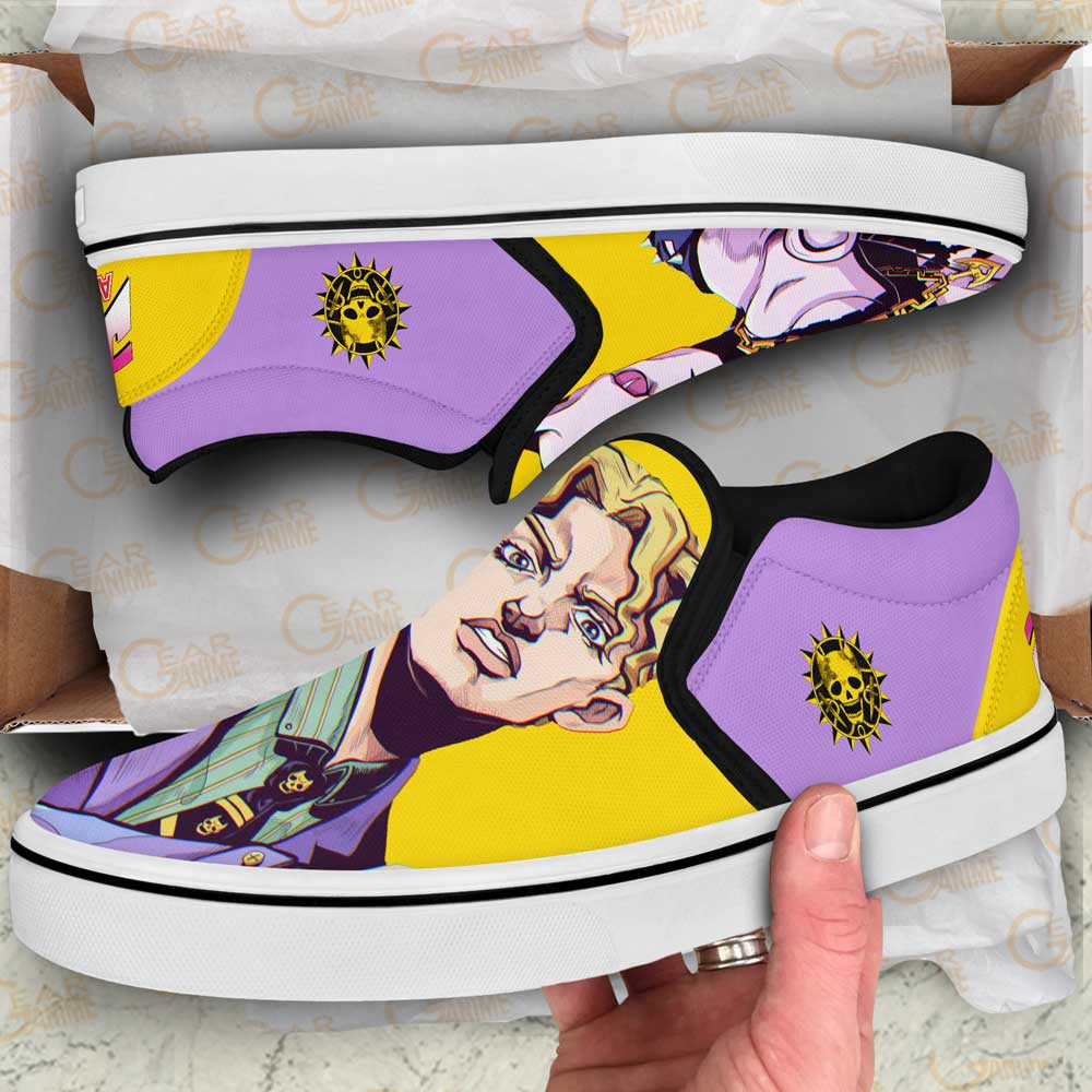 Yoshikage Kira JoJo's Bizarre Adventure Slip-On Shoes - Image 2