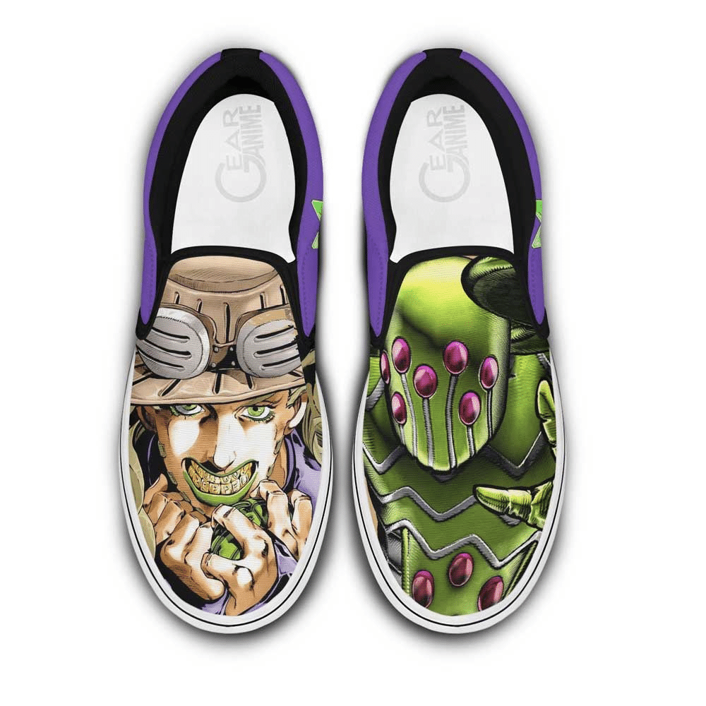 Gyro Zeppeli JoJo's Bizarre Adventure Slip-On Shoes