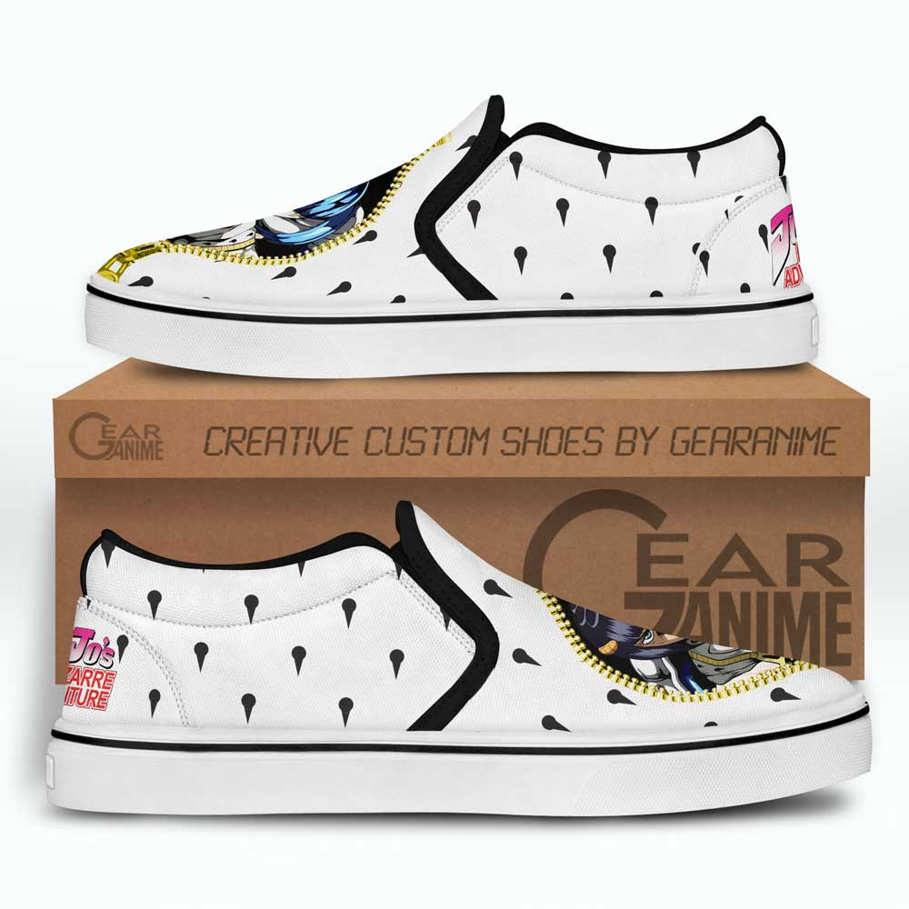 Bruno Bucciarati Slip On Shoes Custom Sticky Fingers Anime Sneakers - Image 2