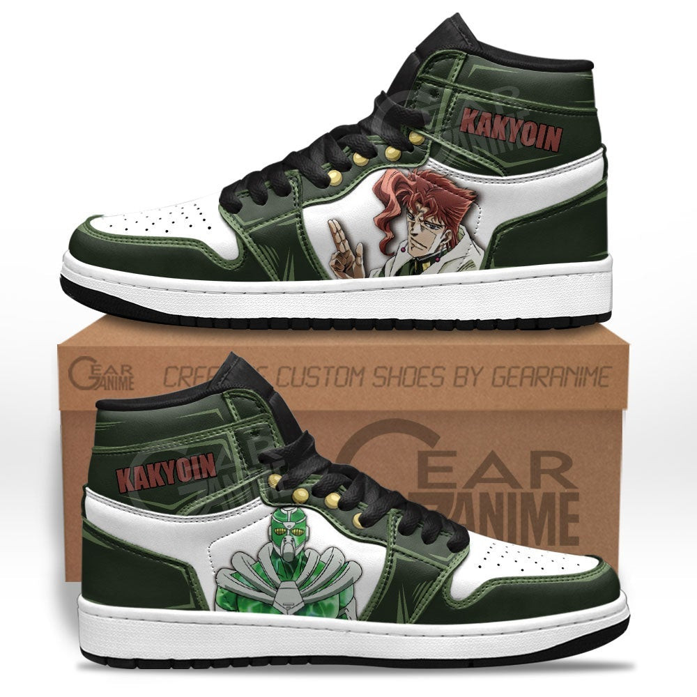 Noriaki Kakyoin JJBA High Top J1 Sneakers - Image 2