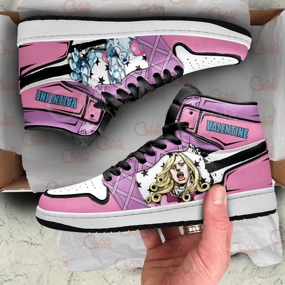 Funny Valentine JJBA High Top J1 Sneakers - Image 2