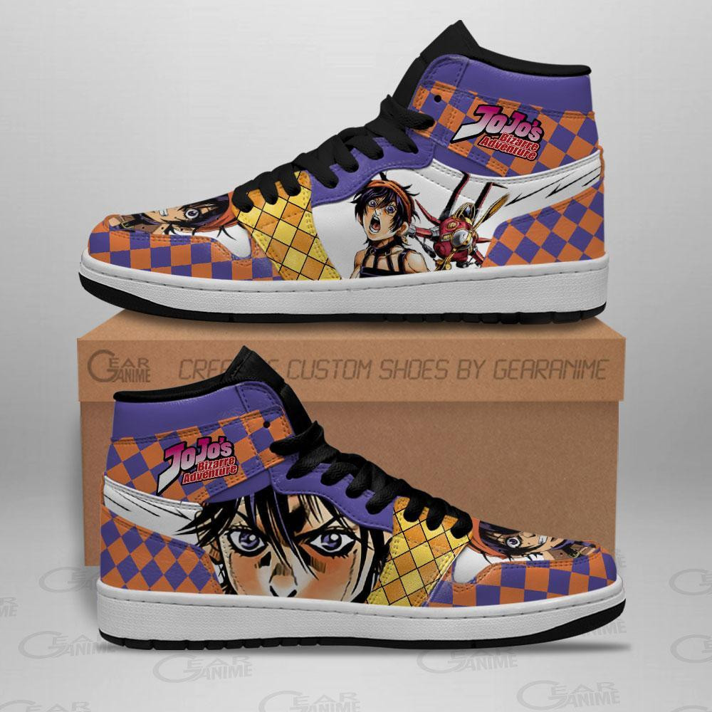 Narancia Ghirga JJBA High Top J1 Sneakers - Image 2