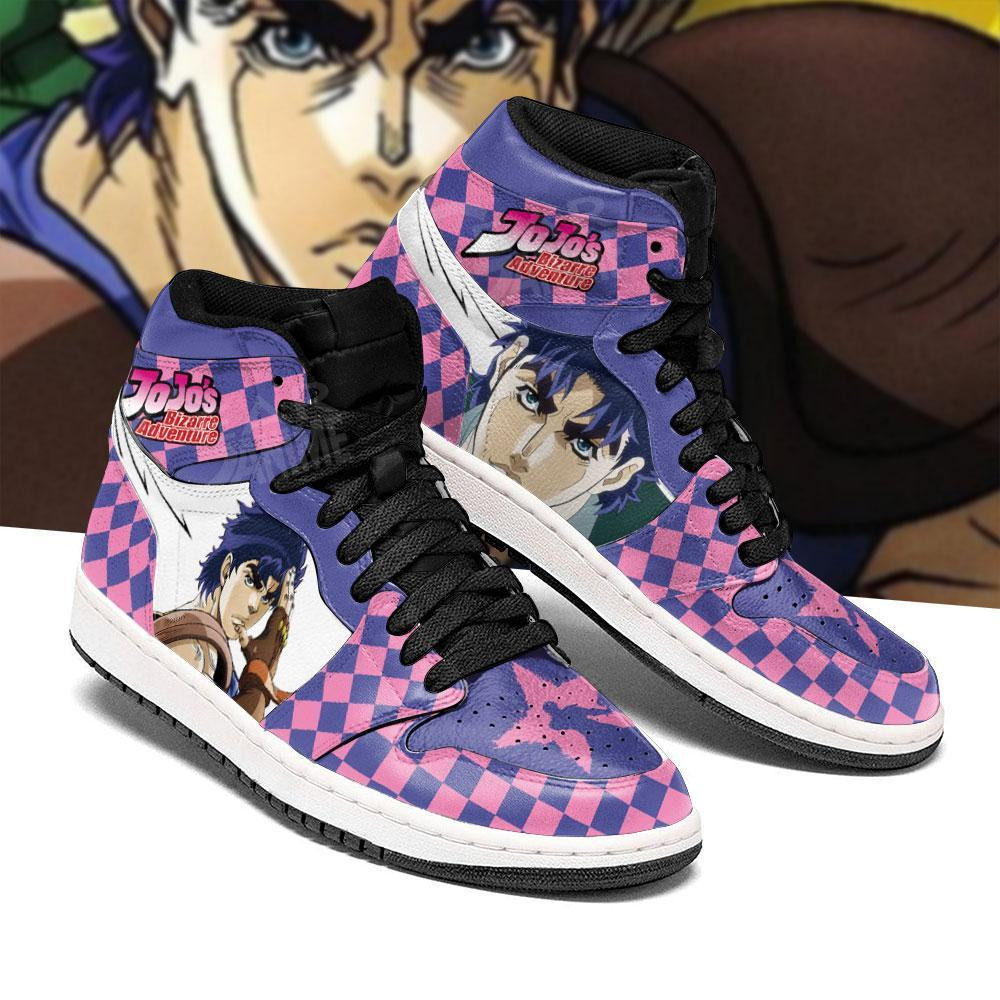 Jonathan Joestar JJBA Purple High Top J1 Sneakers