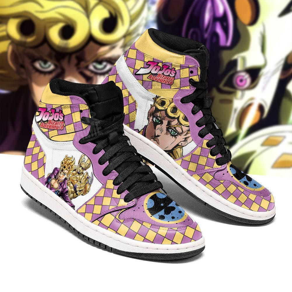 Giorno Giovanna JJBA High Top J1 Sneakers