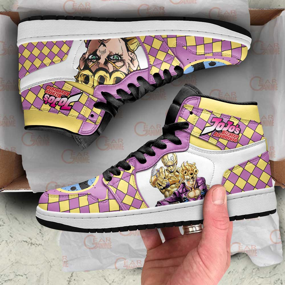 Giorno Giovanna JJBA High Top J1 Sneakers - Image 2