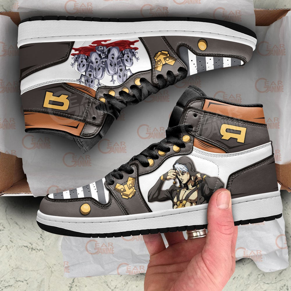 Risotto Nero JJBA High Top J1 Sneakers - Image 2