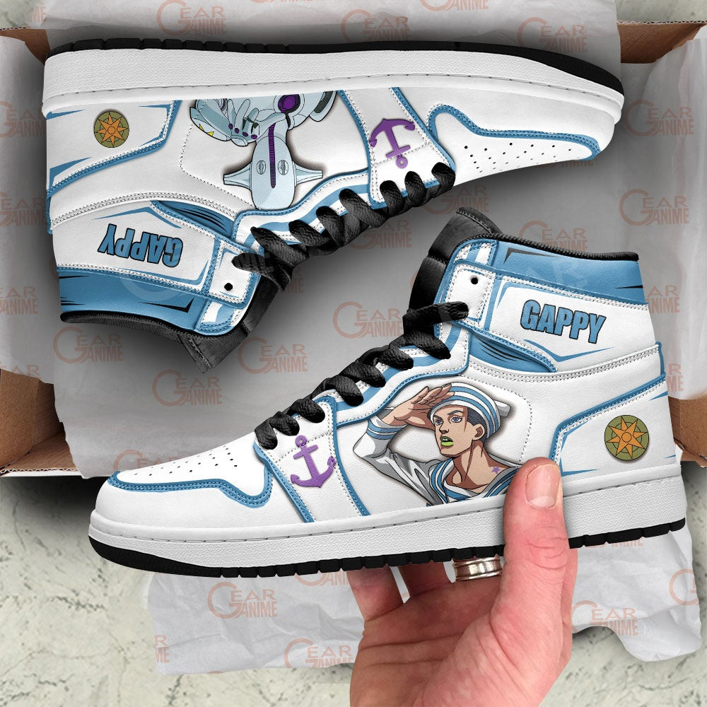 Gappy Josuke Higashikata JJBA High Top J1 Sneakers - Image 2