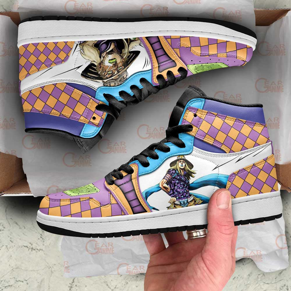 Gyro Zeppeli JJBA High Top J1 Sneakers - Image 2