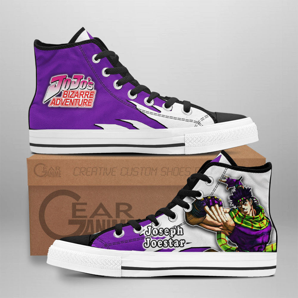 Joseph Joestar High Tops Canvas Shoes
