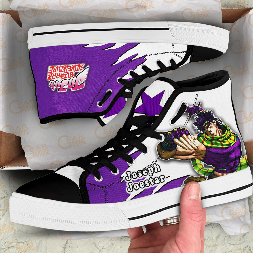 Joseph Joestar High Tops Canvas Shoes - Image 2