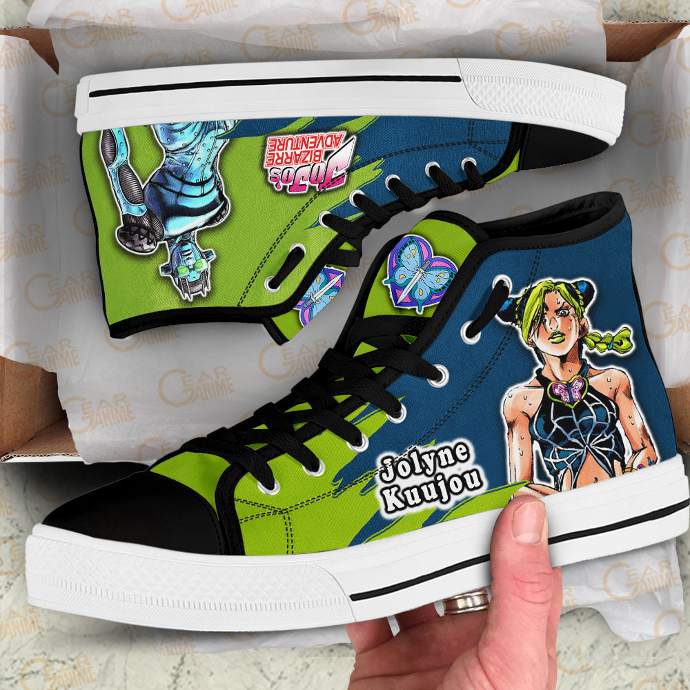 Jolyne Kuujou High Tops Canvas Shoes - Image 2