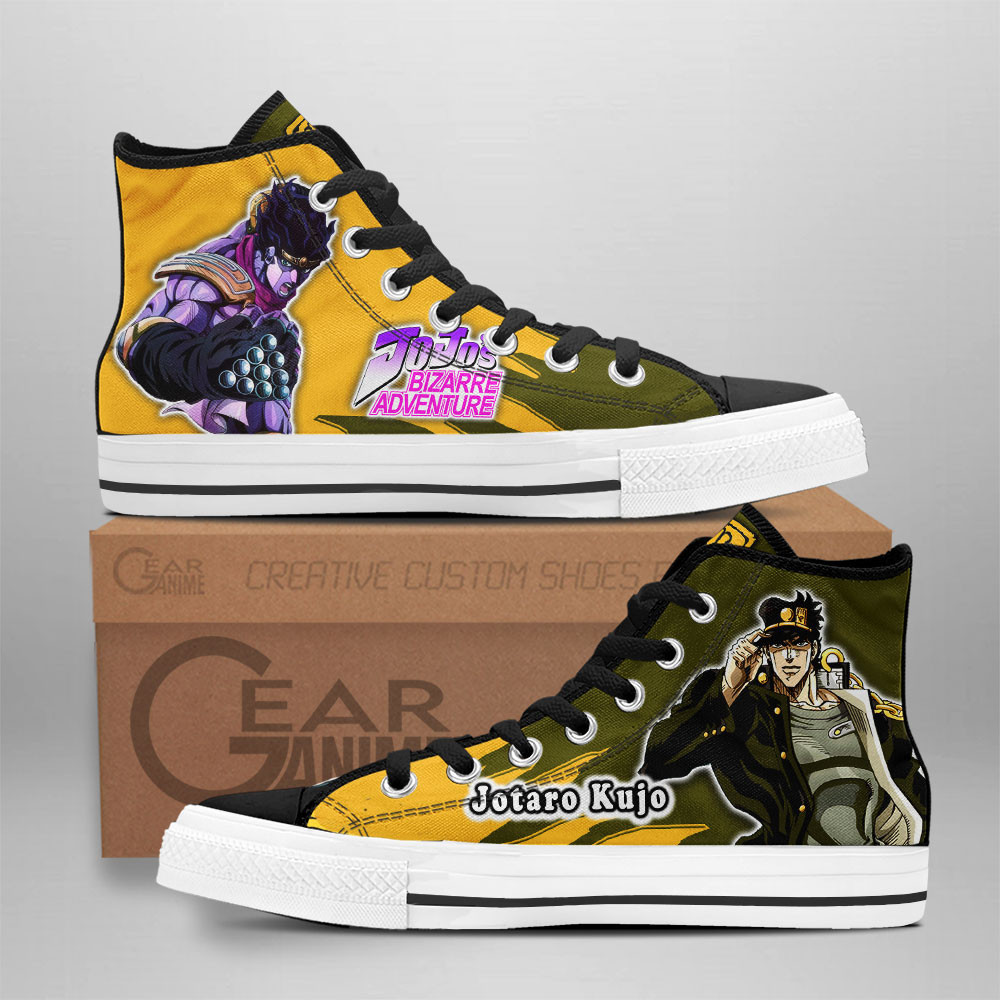 New Jotaro Kujo High Tops Canvas Shoes