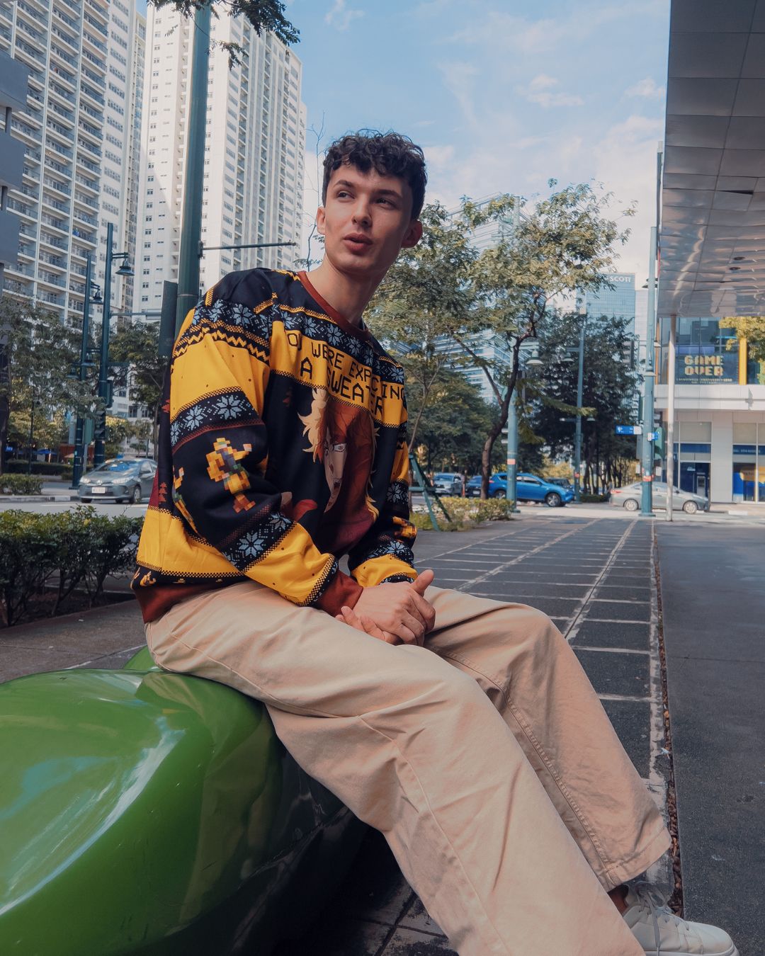 It Was Me Dio Jojo’s Bizarre Adventure Ugly Christmas Sweater - Image 6