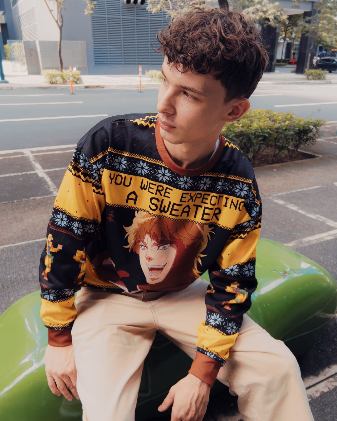 It Was Me Dio Jojo’s Bizarre Adventure Ugly Christmas Sweater - Image 7