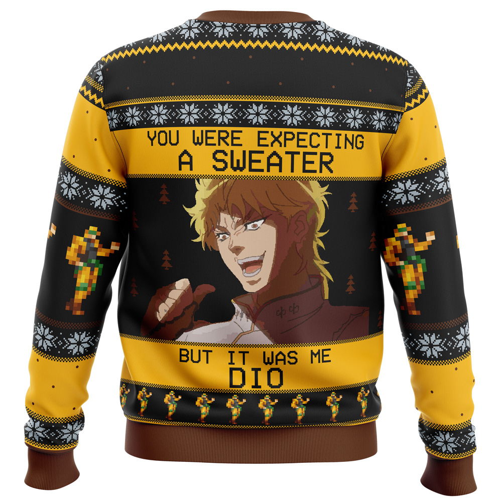 It Was Me Dio Jojo’s Bizarre Adventure Ugly Christmas Sweater - Image 4