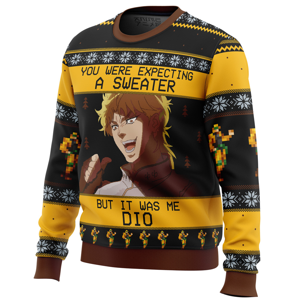 It Was Me Dio Jojo’s Bizarre Adventure Ugly Christmas Sweater - Image 3