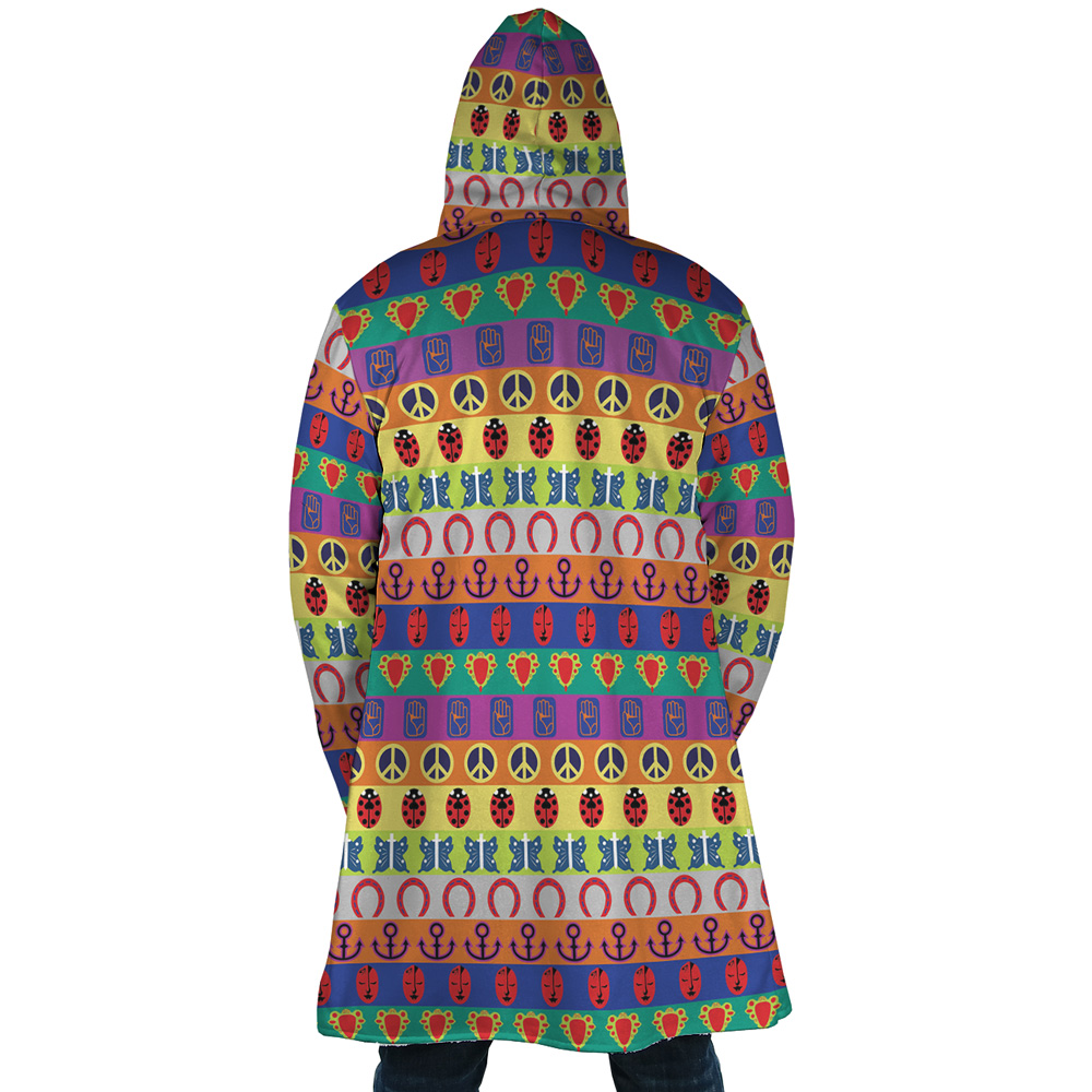 All Symbols Pattern Jojo’s Bizarre Adventure Dream Cloak Coat - Image 3