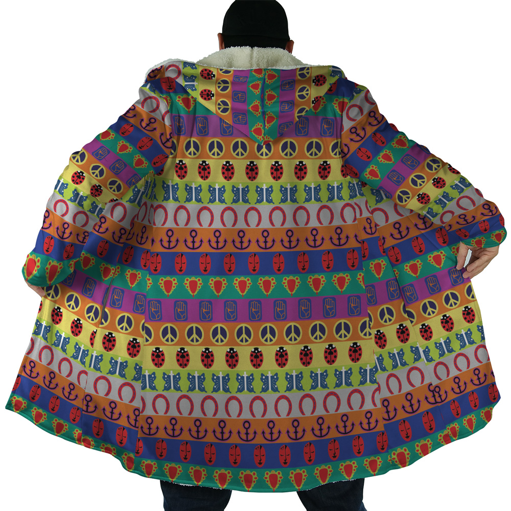 All Symbols Pattern Jojo’s Bizarre Adventure Dream Cloak Coat - Image 6