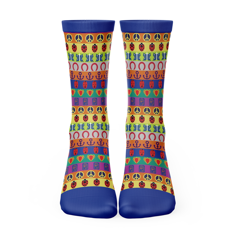 All Symbols Pattern Jojo’s Bizarre Adventure Premium Socks