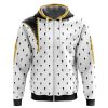 Bruno Bucciarati Jojos Bizarre Adventure Zip Hoodie Jacket FRONT mockup - JoJo's Bizarre Adventure UK Shop
