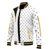 Bruno Bucciarati Pattern JBA Varsity Jacket F RIGHT Mockup - JoJo's Bizarre Adventure UK Shop