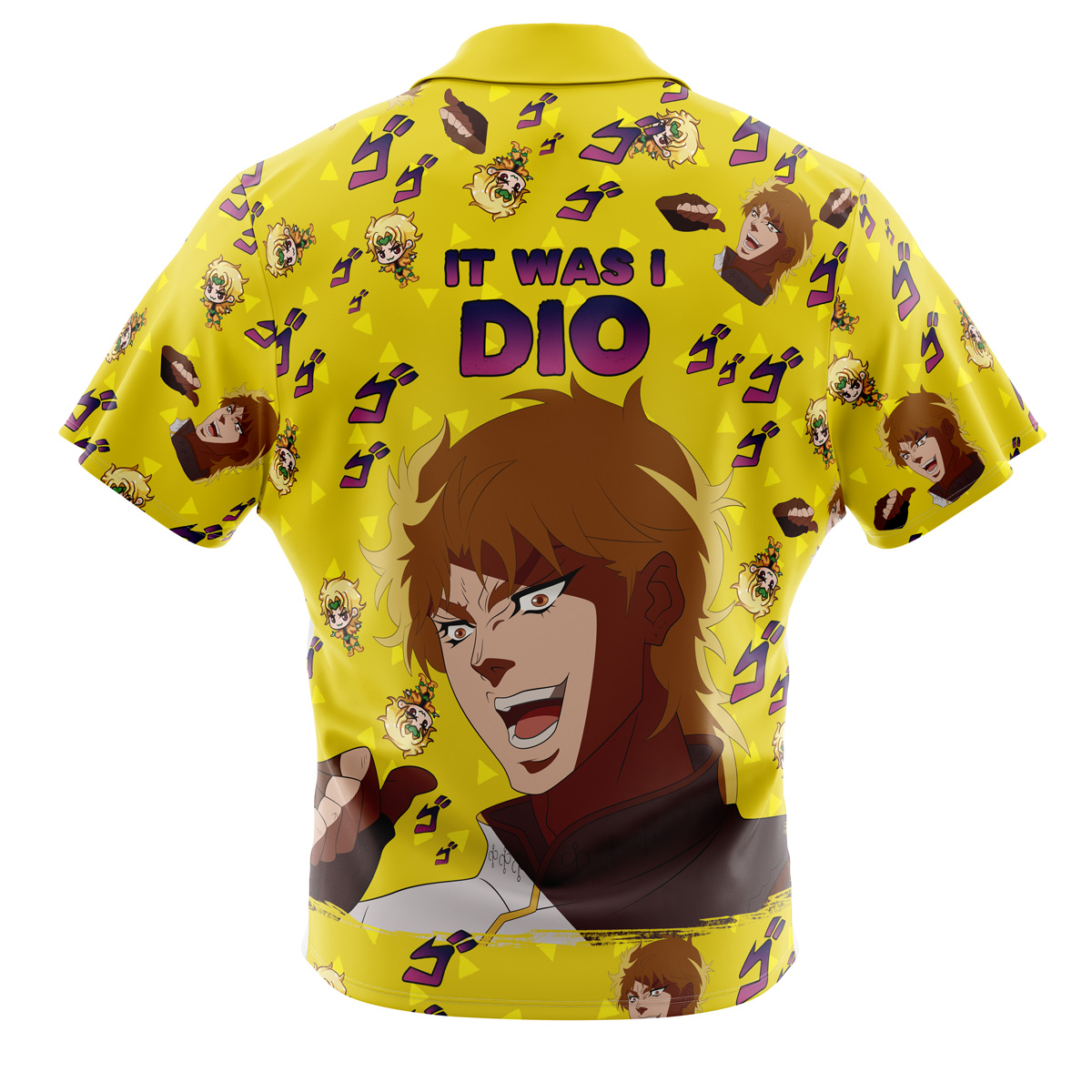 It Was I Dio Jojo’s Bizarre Adventure Button Up Hawaiian Shirt