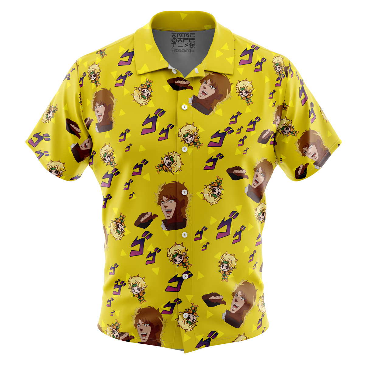 It Was I Dio Jojo’s Bizarre Adventure Button Up Hawaiian Shirt - Image 2