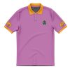 Giorno Giovanna Anime Jojos Bizarre Adventure AOP Premium Polo Shirt FRONT Mockup - JoJo's Bizarre Adventure UK Shop