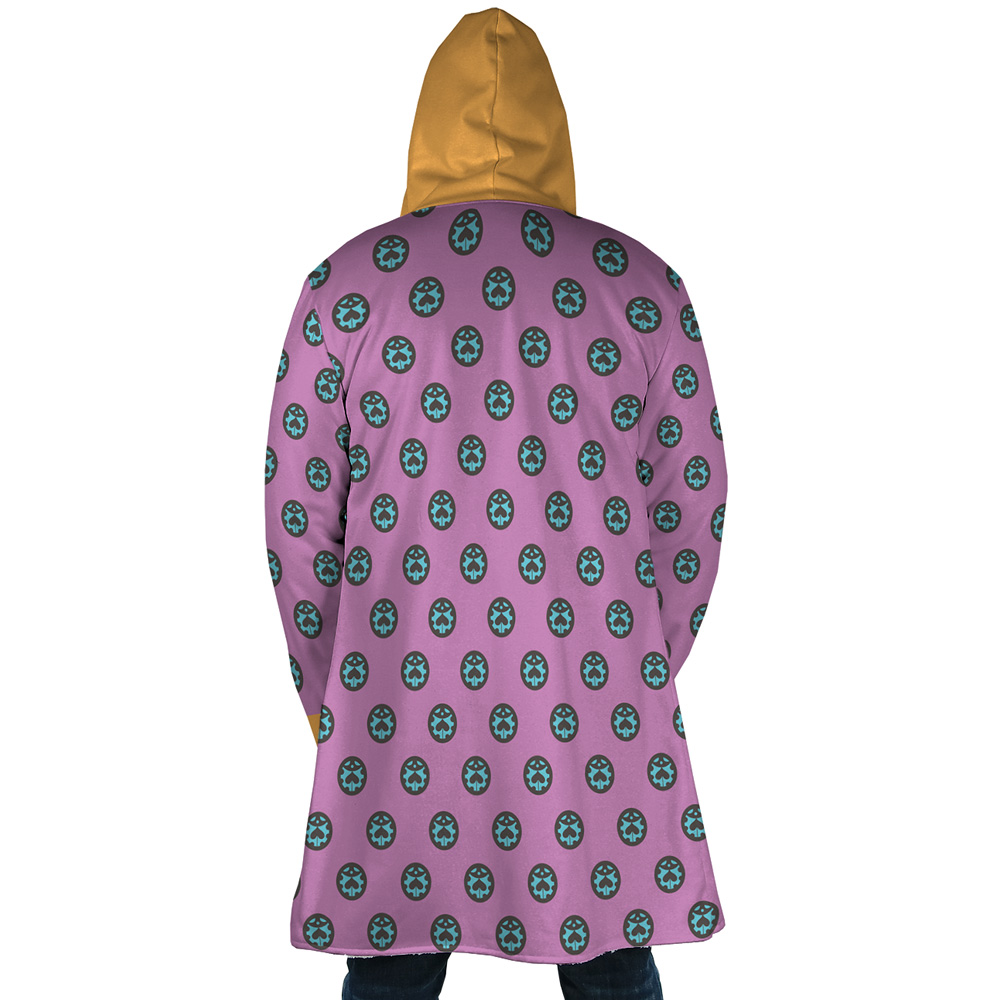 Giorno Giovanna Anime Jojo’s Bizarre Adventure Dream Cloak Coat - Image 3