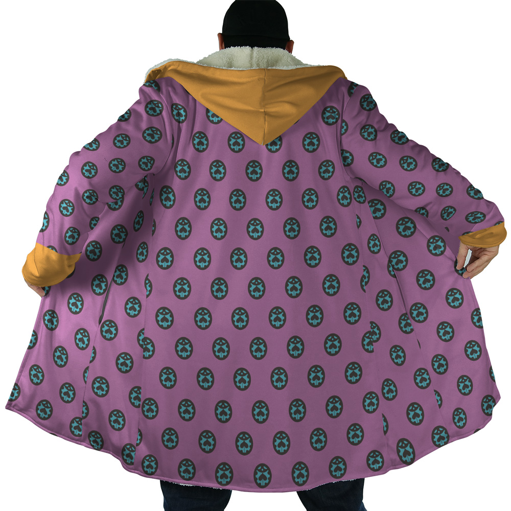Giorno Giovanna Anime Jojo’s Bizarre Adventure Dream Cloak Coat - Image 6