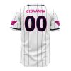 Giorno Giovanna Golden Wind JBA AOP Baseball Jersey BACK Mockup - JoJo's Bizarre Adventure UK Shop