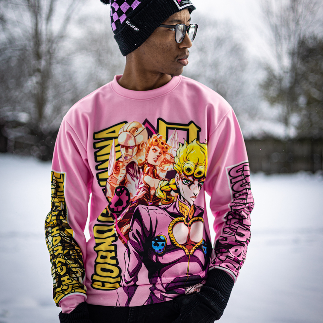Giorno Giovanna Jojo’s Bizarre Adventure Streetwear Sweatshirt - Image 2