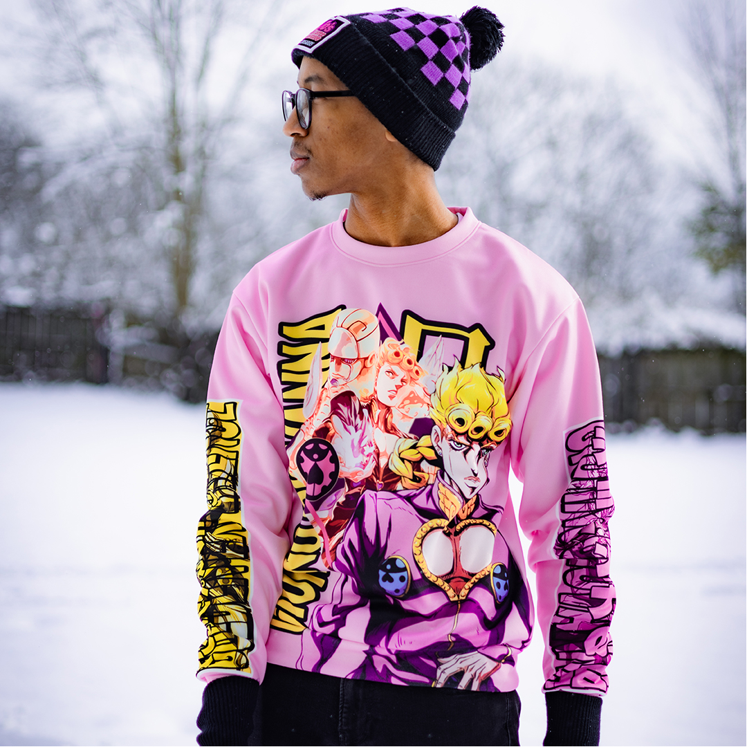 Giorno Giovanna Jojo’s Bizarre Adventure Streetwear Sweatshirt - Image 3