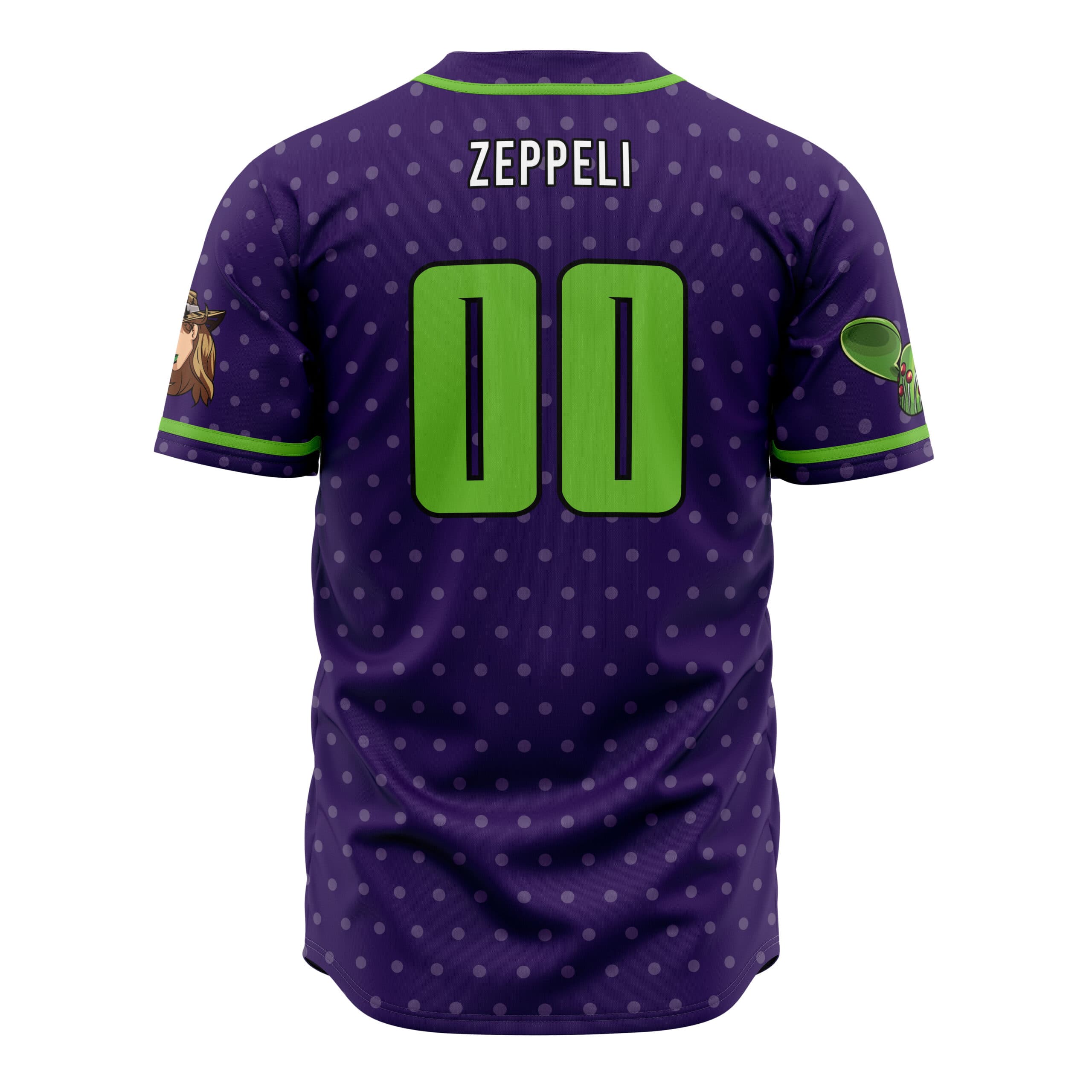 Gyro Zeppeli Ball Breaker Jojo’s Bizarre Adventure Baseball Jersey - Image 2