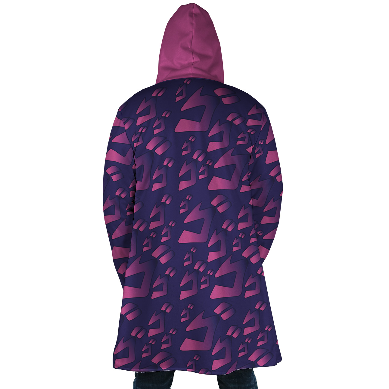 Menacing Aura Jojo’s Bizarre Adventures Dream Cloak Coat - Image 5