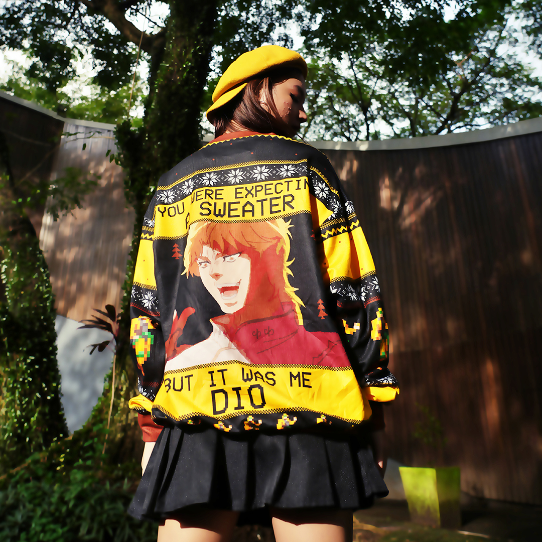 It Was Me Dio Jojo’s Bizarre Adventure Ugly Christmas Sweater - Image 8