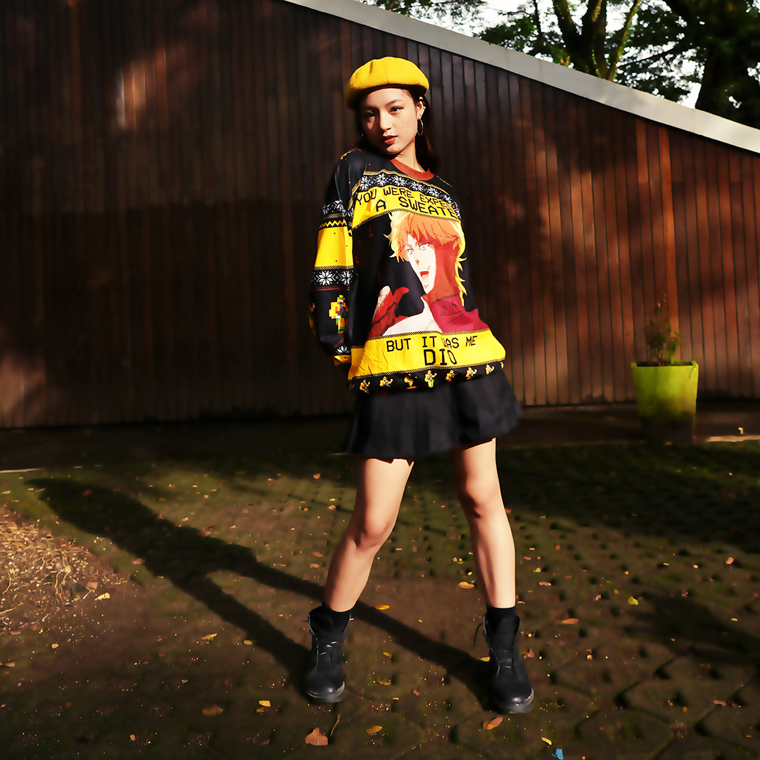 It Was Me Dio Jojo’s Bizarre Adventure Ugly Christmas Sweater - Image 9