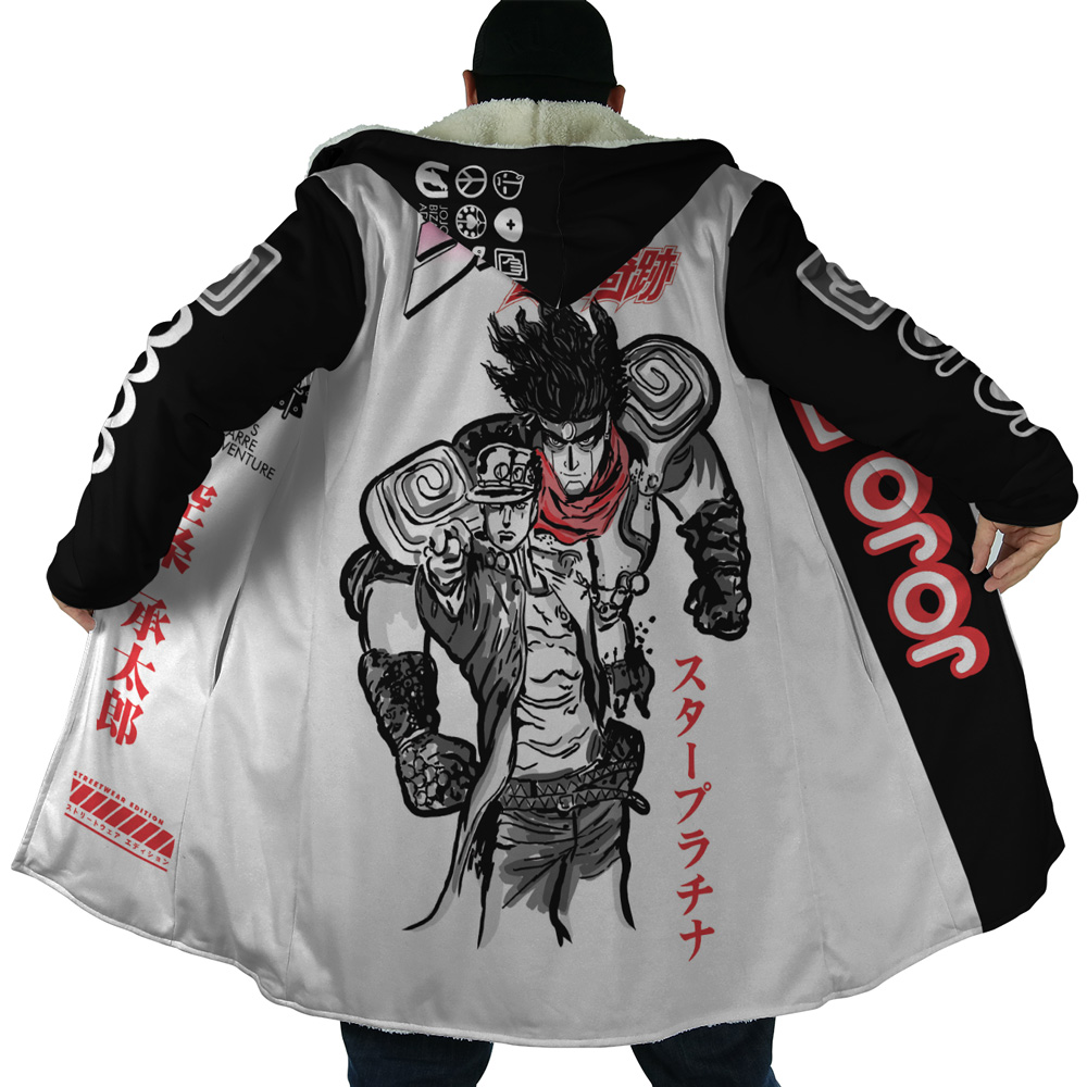 Jotaro Kujo Star Platinum Jojo’s Bizarre Adventure Dream Cloak Coat - Image 6