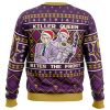 Killer Queen Bites The Frost Jojos Bizzare Adventure Ugly Christmas Sweater BACK mockup - JoJo's Bizarre Adventure UK Shop