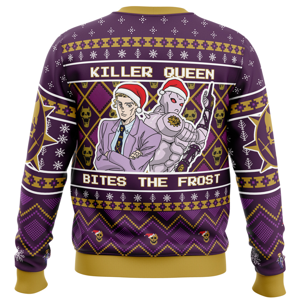 Killer Queen Bites The Frost Jojo’s Bizarre Adventure Ugly Christmas Sweater - Image 2