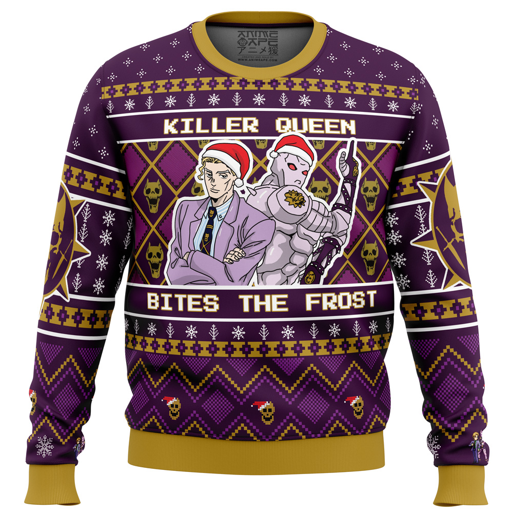 Killer Queen Bites The Frost Jojo’s Bizarre Adventure Ugly Christmas Sweater