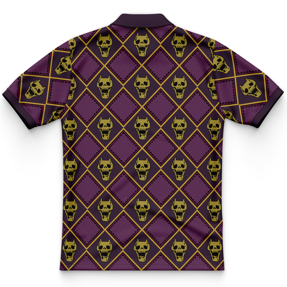 Yoshikage Kira Killer Queen Jojo’s Bizarre Adventure Polo Shirt - Image 2