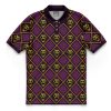 Killer Queen JBA AOP Premium Polo Shirt FRONT Mockup - JoJo's Bizarre Adventure UK Shop