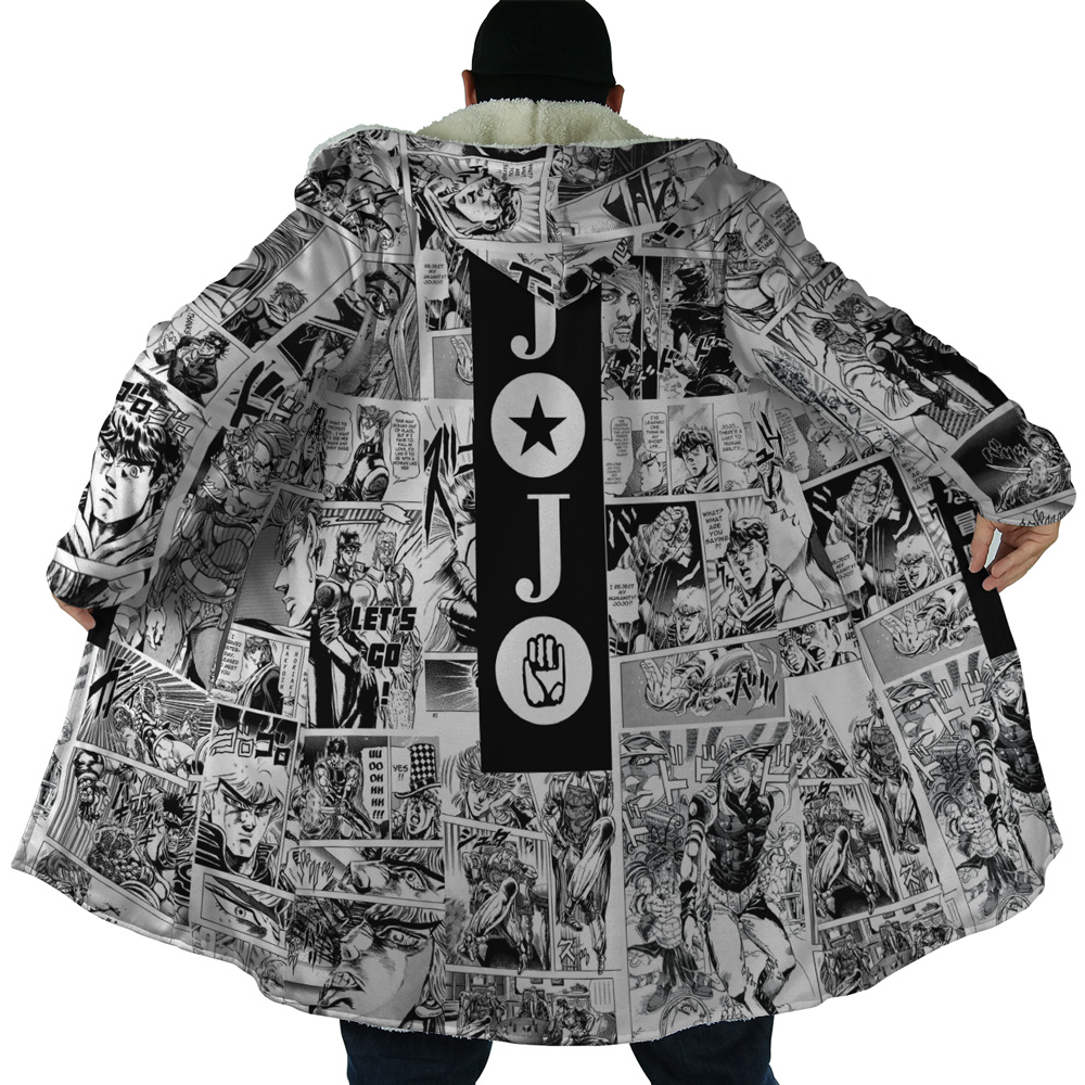 Manga Panels Jojo’s Bizarre Adventure Dream Cloak Coat - Image 6