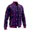 Menacing Aura Pattern JBA Varsity Jacket F LEFT Mockup - JoJo's Bizarre Adventure UK Shop