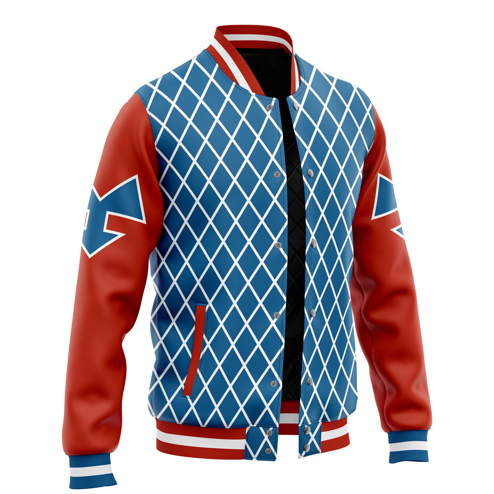 Mista Guido Pattern Jojo’s Bizarre Adventure Varsity Jacket - Image 2