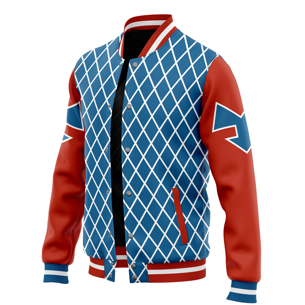 Mista Guido Pattern Jojo’s Bizarre Adventure Varsity Jacket - Image 3